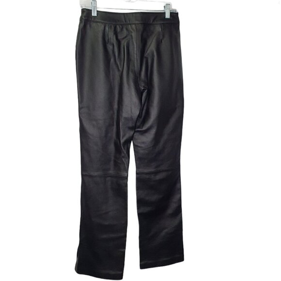 NEW Icicle Size 4 Black Leather Lined Pants $198 - Picture 3 of 9